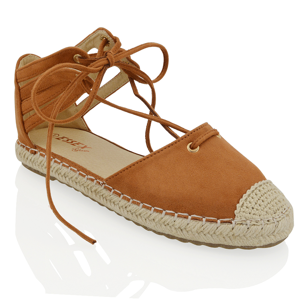 flat ankle strap espadrilles